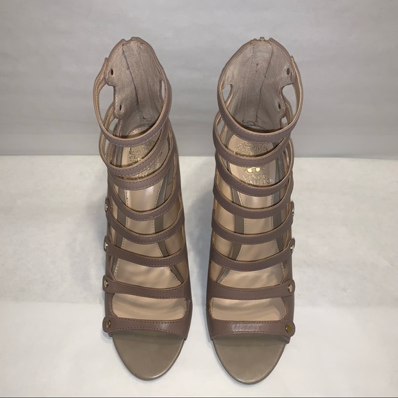 Vince Camuto ‘Kanastas’ Caged Heels Nude Mauve Color - Picture 4 of 14